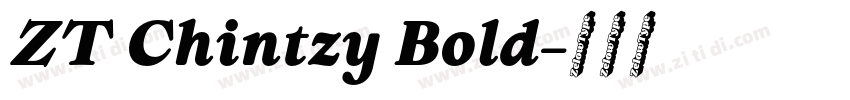 ZT Chintzy Bold字体转换 ZT Chintzy Bold字体转换